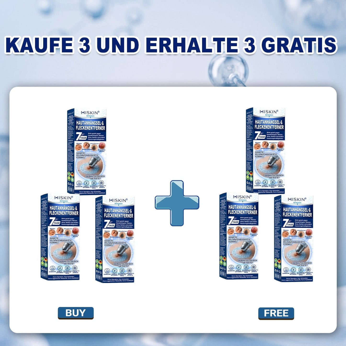 HISKIN®👩‍⚕️ 7-Tage-Hautmakel- & Hautanhängsel-Entferner Schmerzfreier Rollerball-Stift zur schonenden Entfernung von Hautanhängseln und Hautflecken – narbenfrei