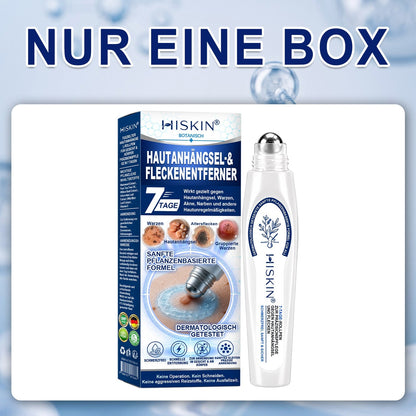 HISKIN®👩‍⚕️ 7-Tage-Hautmakel- & Hautanhängsel-Entferner Schmerzfreier Rollerball-Stift zur schonenden Entfernung von Hautanhängseln und Hautflecken – narbenfrei
