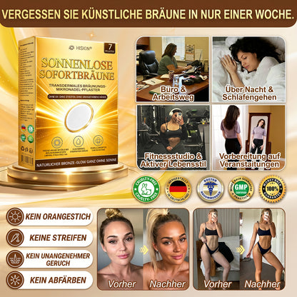 Offizieller Shop | ☀️☀️ Hiskin® Mikronadel-Pflaster für sonnenlose Bräune (Nur eine Anwendung täglich) Schon nach 7 Tagen strahlender bronzener Teint sichtbar